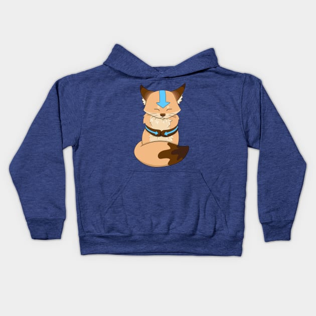 Sunny the Avatar Fox Kids Hoodie by Lady Lilac